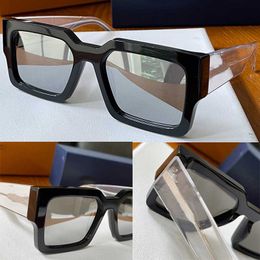 Designer Class Square Sunglasses1580E Brand Mens Womens Glasses Classic 1579E Black Frame Transparent Leg Z1579 LouiVuitto Z1580 Designer Sunglasses 1580