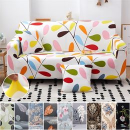Chair Covers Printed Sofa Cover Stretch Couch Loveseat Slipcovers for 2 Seater Cushion Washable Living Room Furniture Protector 220906