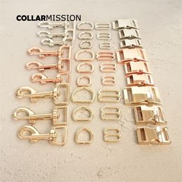 Metal Buckle And Adjust Buckle And D Ring And Metal Dog Clasp/set 15mm 20mm 25mm Plated Metal Buckle Diy Dog Collar Parts 3 Colours 0614