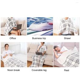 Blankets 3 Heat Settings Blanket USB Electric Heating Shawl Soft Cold Protection For Indoor Outdoor Warm Carpet Mattress