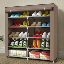 Clothing Storage Dustproof Non-woven Shoe DIY Assembly Cabinet Stand Holder Space Save Portable Organiser Rack