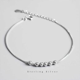 Bellissimi braccialetti di fagioli in argento sterling 925 per le donne Coreano Fashion Designer Party Wedding Jewelry Regali di festa 003