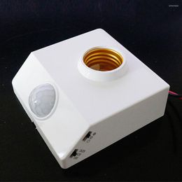 Lamp Holders PIR Motion Sensor Switch E27 Smart Holder With Brightness Delay Button Connected To Incandescent Lamps Energy-saving