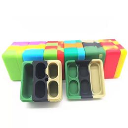 26ml 5 in 1 Non-stick Silicone Container Wax Box Colorful Food grade reusable Containers jar