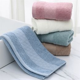 2pcs Plain Cotton Adult Wash Face Absorbent Face Towel Thickened Soft Absorbent Strong Bathroom Cleaning Supplies Gym Sweat-absorbent Towel CX25