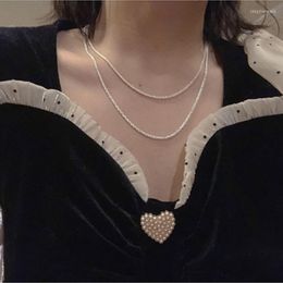Choker Sparkling Glitter Necklace Exquisite Female Jewellery Silver Colour Chain Valentine Gifts For Women Lover