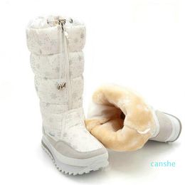 2020 Snow Boots Women Winter Boots High Plush Warm Shoes Easy Wear Girl White Zip Shoes Female Plus Size 35-422119