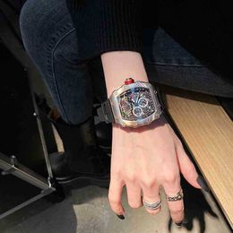 A Original 1 to 1 Watches Fashion Men's Luxury Mechanics Richa RM Wristwatch High End Mechanical Tritium Gas Top Ten Brands Mill Devil Black Technology Channel