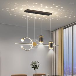 Pendant Lamps With Remote Control Modern LED Lights For Bar Office Kitchen DiningRoom Living Room Hanging Indoor Lamp Lighting