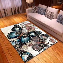 Carpets Nordic Style Creative Butterfly Series For Living Room Home Bedroom Area Rugs And Carpet Coffee Table Mat Kids Play Rug