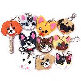 Finger Toys Creative Cartoon Expression Key Cap Silicone Keychain Protective Set PVC Soft Rubber Silicone Small Gift D15