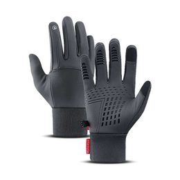 Cycling Gloves Winter Men Women Full Finger Motorcycle Male Waterproof Touch Outdoor Sport Warm Thermal Fleece Ski T221019
