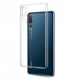 Luxury Clear Silicone Case For Huawei P40 P30 P20 Pro P10 P9 Plus Lite E Transparent Soft Cover