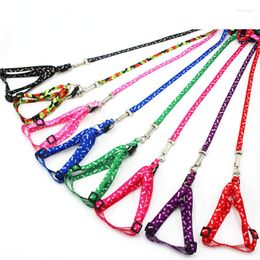 Dog Collars Pet Harness And Leash Adjustable Collar Products For Cat Small Dogs Outdoor Walking Puppy Accessories