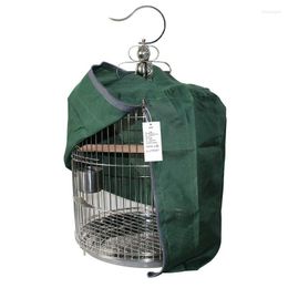 Other Bird Supplies D0JA Round Birdcage Cover Parrot Cage Blackout Sunscreen Rainproof Cloth Light-proof Shading