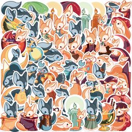 50Pcs Cute fox Animal Stickers for Kids Teens Vinyl Waterproof Sticker for Laptop Bumper Skateboard Water Bottles Computer Phone SJS044