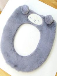 Toilet Seat Covers Cover Velvet Winter Universal Commode Mat Plush Soft Warm Cushion Thicken Household Bathroom Accessories