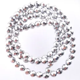 2/3/4/6/8mm Silver Hematite Materials Beads No Magnetic Faceted Shape Accessories Beads Stone For Diy Jewelry Bracelet Making BL322