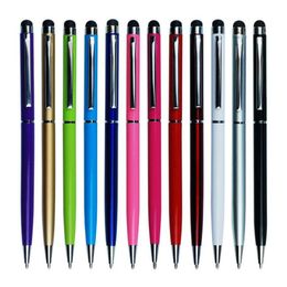 Universal 2 in 1 Metal Stylus Pen Drawing Capacitive Screen Touch Pens for Mobile Phone Tablet Smart Pencil Accessories