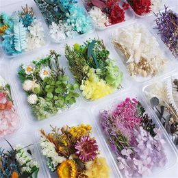 Decorative Flowers Creative Dried Flower Box Festival Party Candle Epoxy Resin Pendant Necklace Jewelry Making Craft DIY