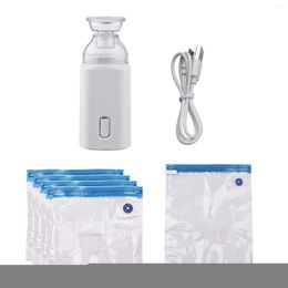 Storage Bags Electric Pump With Vacuum USB Cable 5 Rechargeable Portable For Travel Home Use Save Space