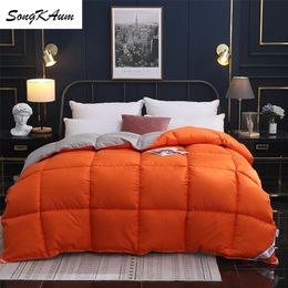 SongKAum 95 % White Goose/Duck Down Quilt Duvets High-end comfortable home Comforters 100% Cotton Cover King Queen Full Size