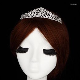 Headpieces Amazing 2022 Bling Bridal Crown Head Accessories Rhinestone Beaded Church Crystal Headwear Wedding Crowns
