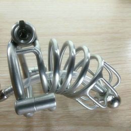 Chastity Devices Urethral Long Steel Bird Cage Lock Gays Fetish Birdlocked Cbt Bondages SLave Training Sm Toys Cock Tube Penis Harness Bdsm Male Chastity