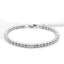 Strand Bracelets Men Stainless Steel Charms Beads Bracelet Women Extension Couple Punk Jewelry Accesories