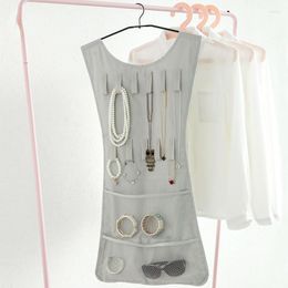 Storage Bags Creative Jewellery Hanging Bag Portable Wall Multi Layer Skirt Jewelry Box