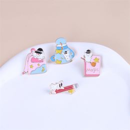 Stock cat cute animal brooch trend button anti-slip collar pin Student cartoon character badge bag button nifty cuff fashion sense go with everything
