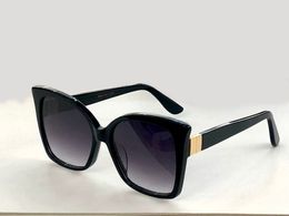 6168 occhiali da sole a farfalla per donne occhiali da sole di design ombreggiato nero/grigio