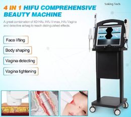 Multi-Functional Beauty Equipment 4D HIFU 12 lines 20000 Shots Face Lifting Wrinkle Removal 3 IN 1 HIFU Machine High Intensity Ultrasound Skin Tightening Device