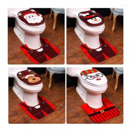 Toilet Seat Covers Christmas Cover Suit Comfortable Soft Washable Mat Universal Warmer Accessories Bathroom