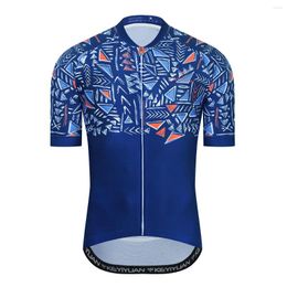 Racing Jackets KEYIYUAN Cycling Jersey Team Bike Top Men Summer Short Sleeve MTB Cycle Clothes Mountain Bicycle Shirt Maillot Velo