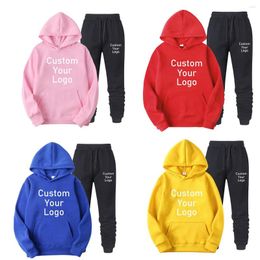 Men's Tracksuits VIP Made Your Own Fashion Brand Design Men Women Sets Tracksuit Custome Autumn Hoodies Sweatpants Two Piece Suit For Gifts