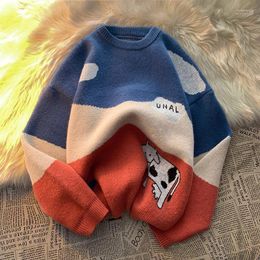 Men's Sweaters Men's Winter Men Cows Vintage 2022 Pullover Mens O-Neck Korean Fashions Sweater Women Casual Hip Hop Harajuku Clothes