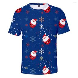 Men's T Shirts Merry Christmas 3D T-Shirt Men Women Arrival Fashion Print Cute Father Shirt Casual Tees Tops