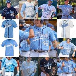 Mens North Carolina Baseball Jersey | Embroidered Letters | Baseball Shirt | Quick Dry Polyester | S-XXXL