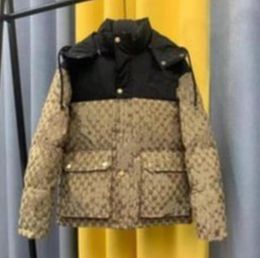 Дизайнерская одежда, мужской пуховик, новая зимняя корейская модная женская куртка с капюшоном, теплая уличная куртка с надписью
