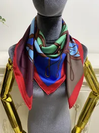 women square scarves 100% silk material thin and soft print lettes horse's head pattern size 90cm -90cm