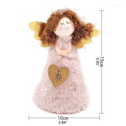 Christmas Decorations Tree Topper Angel Girl With Wings Figurine Ornament Decoration For Xmas Party Decor Accessory 2022