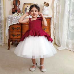 Vestido Cumpleaños Para Niñas Rojo Blanco Online | DHgate