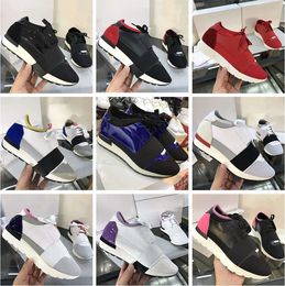 Casual shoes men's and women's walking shoes lace-up grey blue black yellow net cowhide knit 36-46