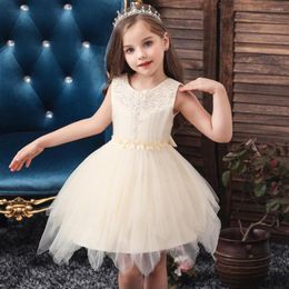 Girl Dresses Summer Girls Tutu For Kids Clothes Wedding Events Flower Birthday Party Costumes Children Clothing 10T