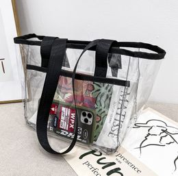 Clear Bag Shoulder Bag Stadium Approved Transparent Tote Purse for Sports Event Concert Festival