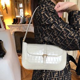 Evening Bags Vintage Women's Bag PU Leather Handbags 2022 Summer Fashion Crocodile Pattern Shoulder Crossbody Messenger Torebki Damskie