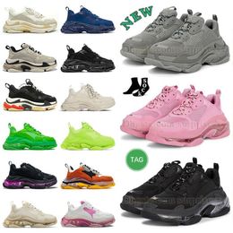 Triple s pink womens running shoes luxury mens platfomr outdoor sports sneaker all black white sail vintage beige og neon 95 luxury green laser orange trainers 36-45