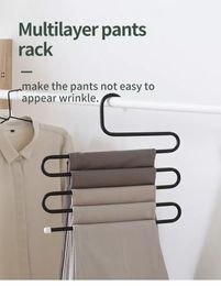 Space-saving five-layer clothes storage hanger wardrobe hook wardrobe non-slip by Sea BBC17