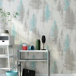 Wallpapers Nordic Forest Wall Paper Home Decor Tree Mural For Living Room Bedroom Walls Papel Pintado
